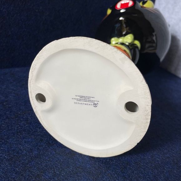 VTG 2002 Dept. 56 Googley-Eyed Halloween Cat Goblet - Picture 6 of 7